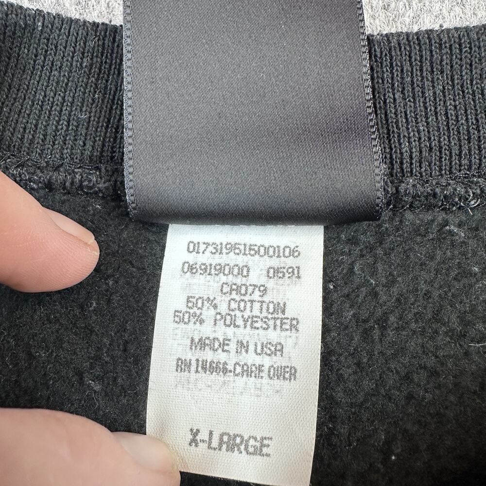 Vintage 90s JCPENNEY USA Olympics Black Crewneck Sweatshirt X-Large Made In USA - Picture 4 of 8